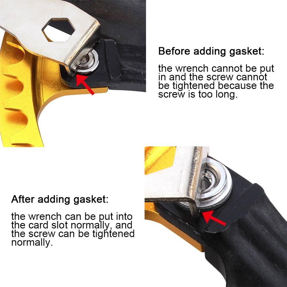 R-FLOWER 10pcs Sekrup Roda Rantai Tebal 2mm Single Crankset Baut Aluminium Part Sepeda