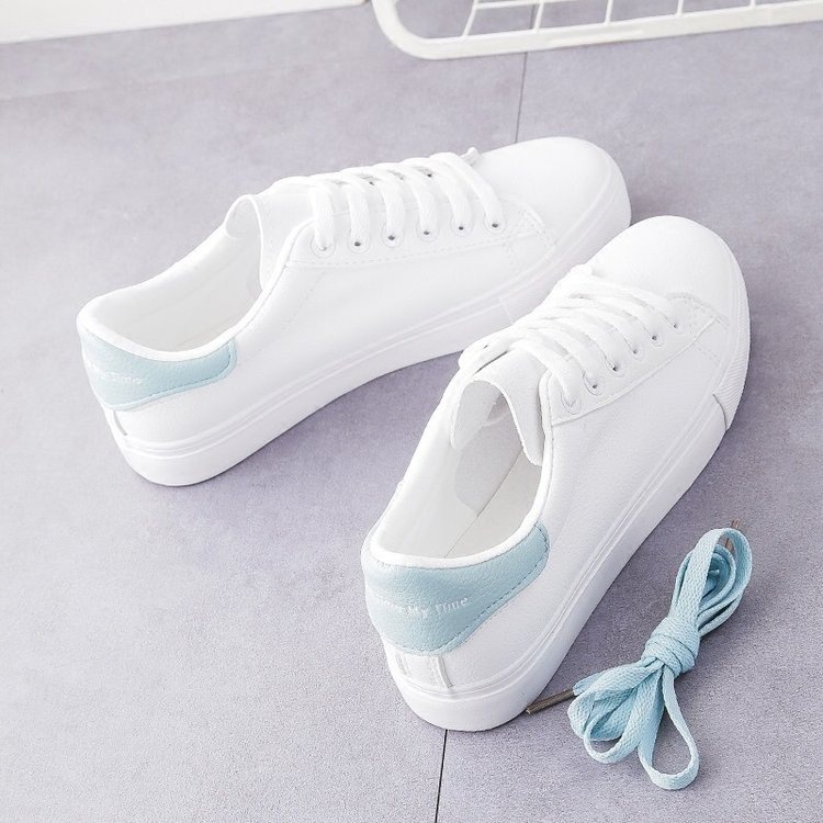 TOPGROSIR  LV0115 Sepatu Sneakers Sport Wanita Import Warna Putih