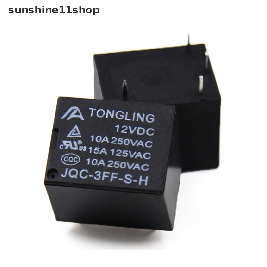 Sho 4Pins Sealed Universal Otomotif Electroic Relays 10A DC 5V 12V 24V Relay Mobil T73 JQC-3FF-S-H Biasanya Buka N