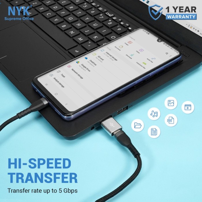 Connector OTG NYK Usb 3.0 Type C Female