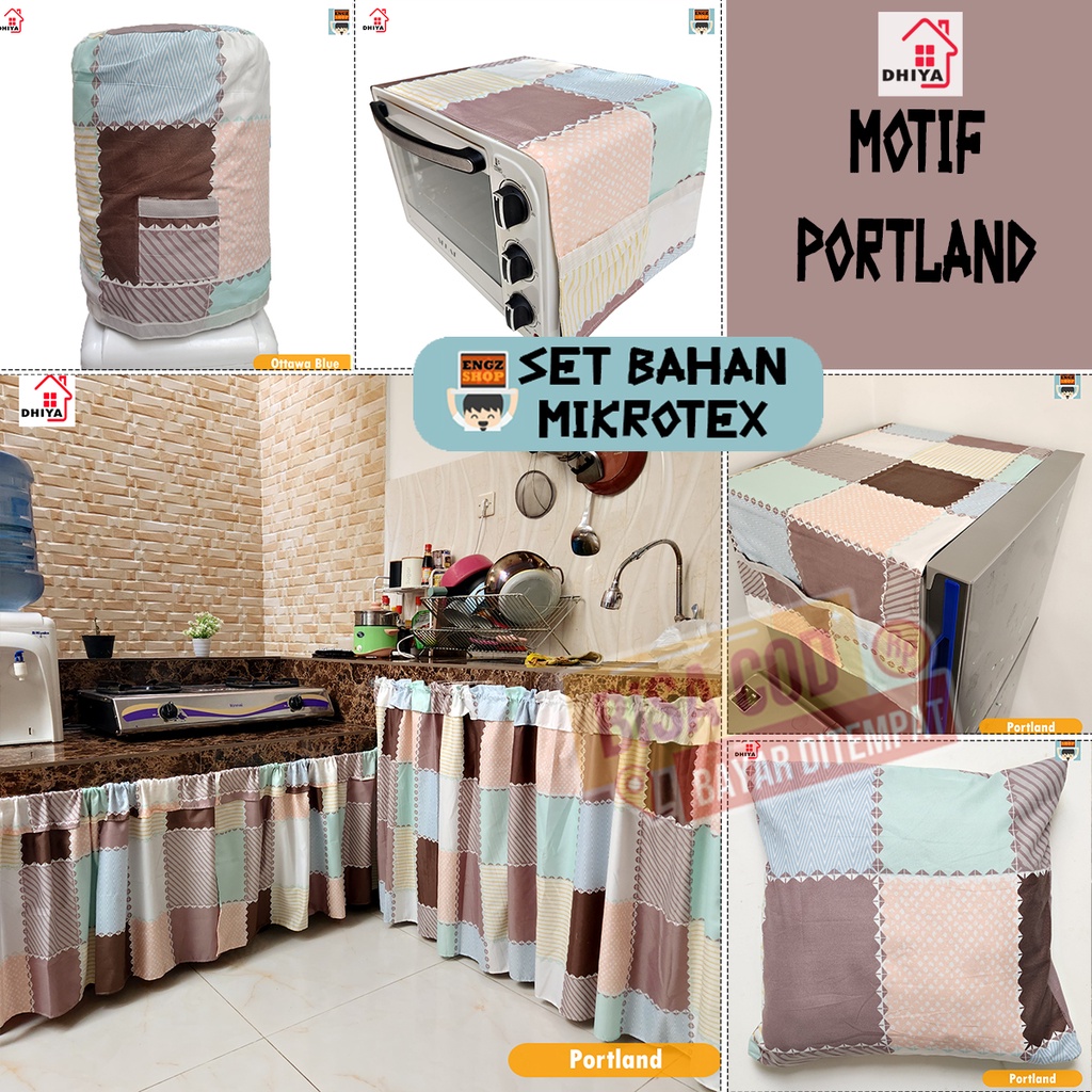 Set Cover Dekorasi Portland Series Mikrotex