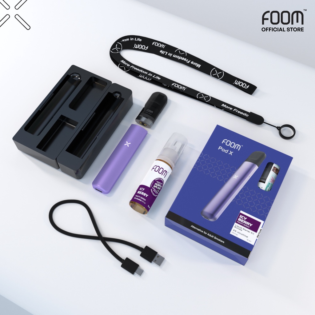 FOOM POD X BUNDLING LIQUID (WILD PURPLE ICY BERRY 15ML)