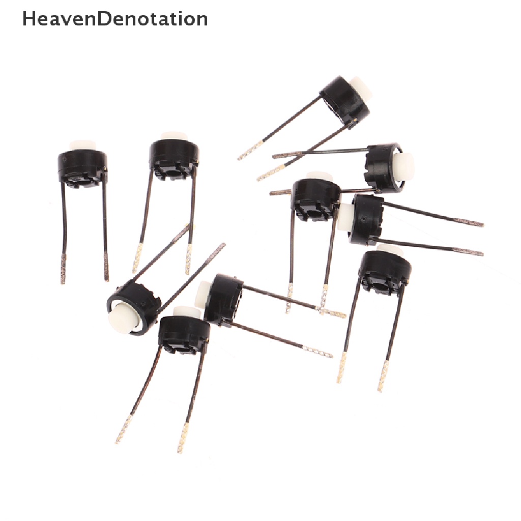 [HeavenDenotation] 10pcs 6 * 6 * 5mm Mini Micro Taktik Momentary Push Button Switch DIP Tact Pushes HDV