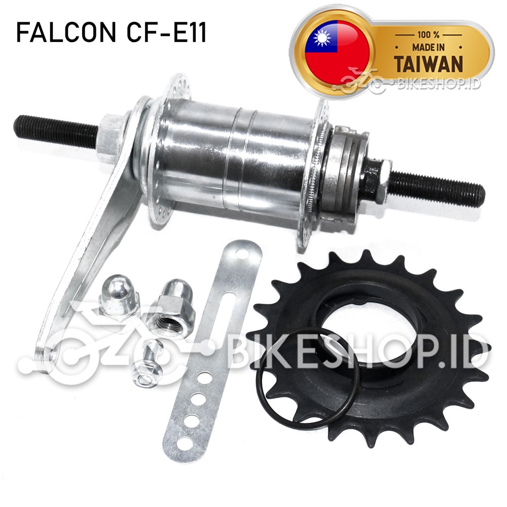 Hub Torpedo Taiwan Falcon 40H + Cog Coaster Brake Sepeda Fixie, Onthel, Becak, Phoenix, Jengki | High Quality