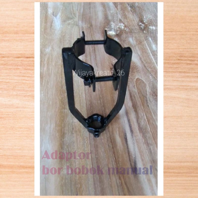 EB05 Dudukan bor bobok kayu Adaptor bor bobok kayu bor manual bor kayu mata bor lubang kotak kayu du