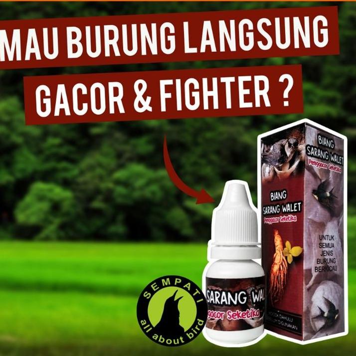 12.12 Promo Brand BIANG SARANG WALET PENGGACOR SEKETIKA SEMPATI VITAMIN BURUNG SPONTAN GACOR UNTUK L
