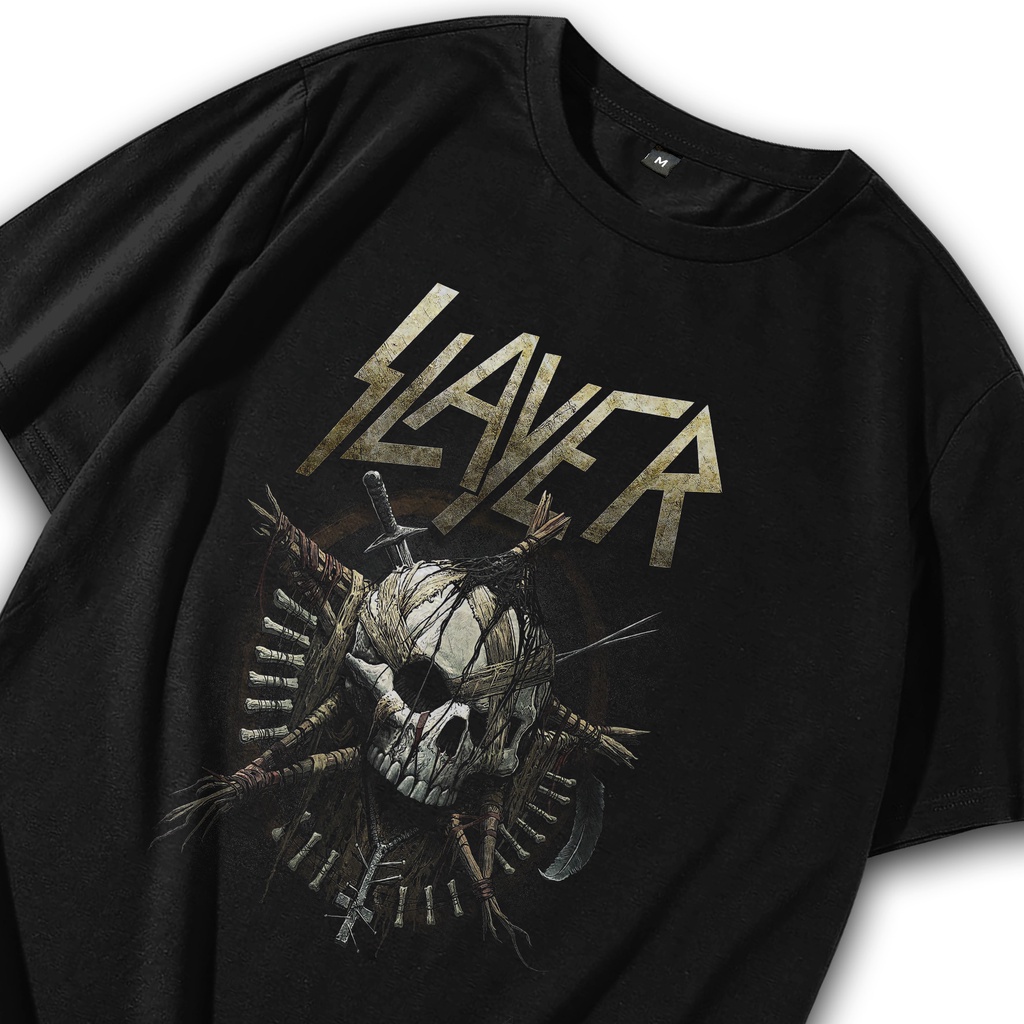 Kaos Band Slayer Skull Collage / T shirt Thrash Metal / Kaos Metal / Baju Metal / Kaos Band / Tshirt