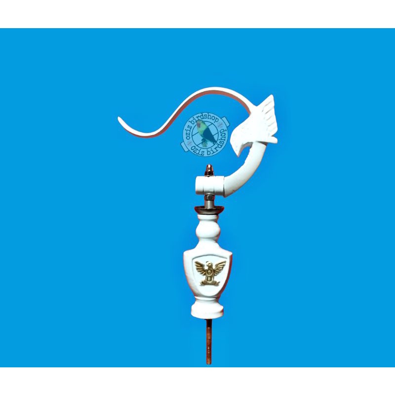 Gantungan lipat dan pion rep radja Putih sangkar kotak