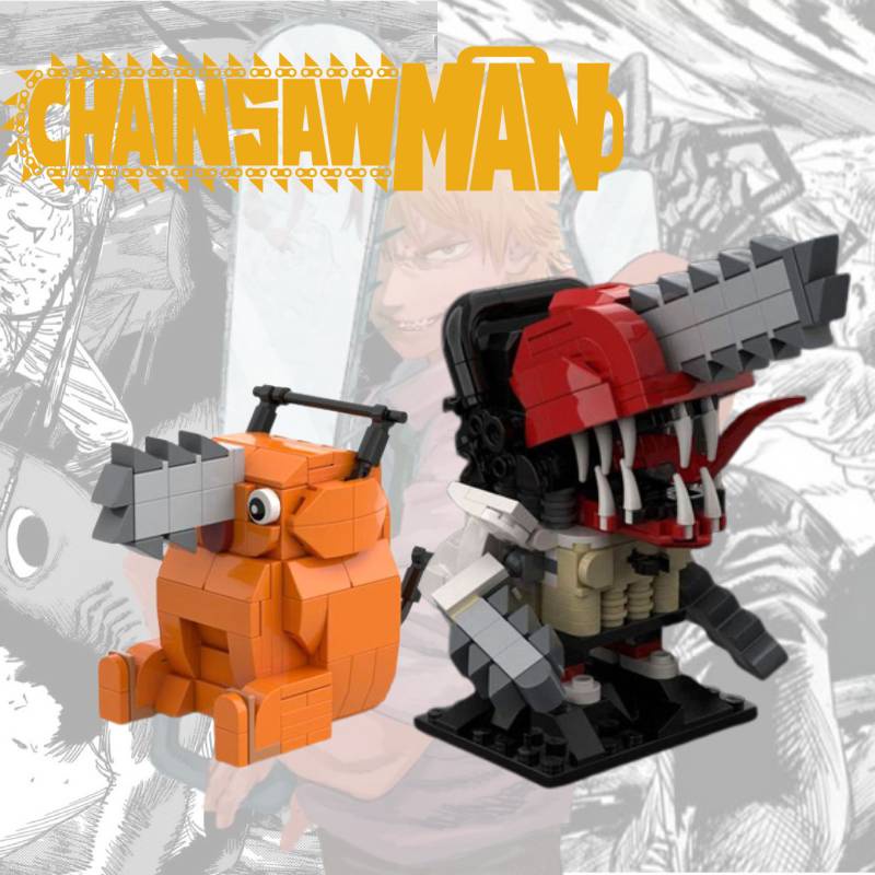 Mainan Edukasi Anak Chainsaw Man Denji Blok Bangunan