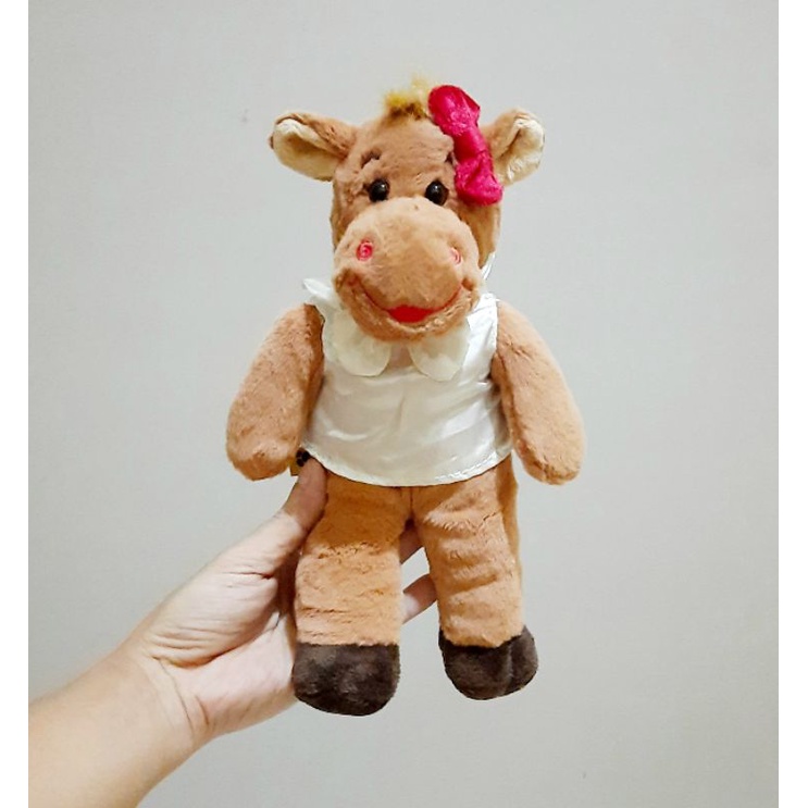 Boneka Kuda Nil Cantik Original Build a Bear Size 25 Cm/ Boneka Hippo
