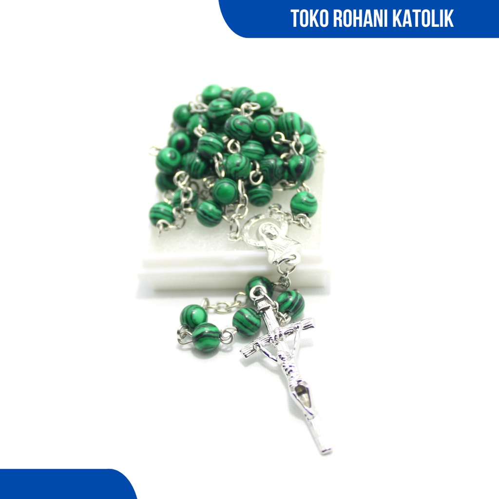 ROSARIO BULIR SINTETIS (impor) / KALUNG ROSARIO  EKSKLUSIF / ROSARIO KATOLIK / KALUNG ROHANI / KONTAS