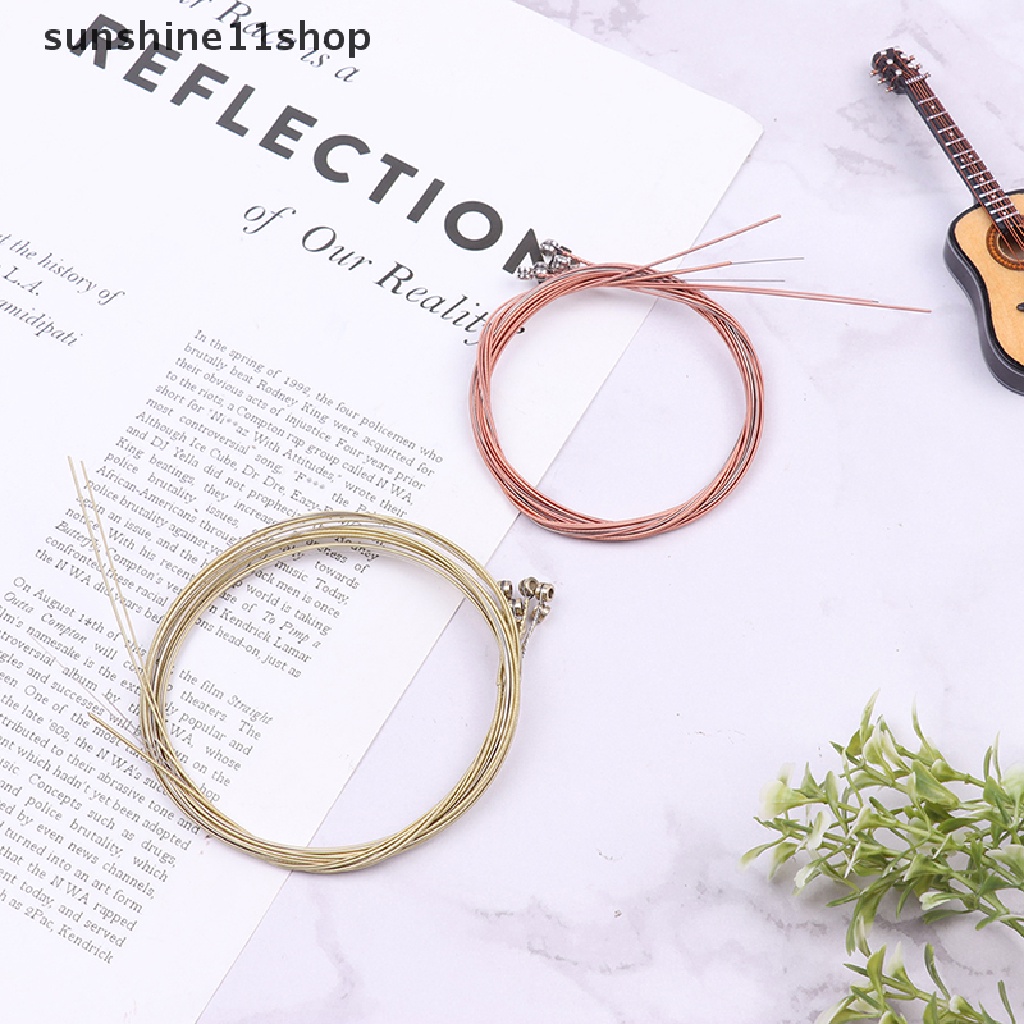 Sho 6Pcs String Tembaga Murni Untuk Senar Gitar Klasik Aksesoris Bagian Gitar N