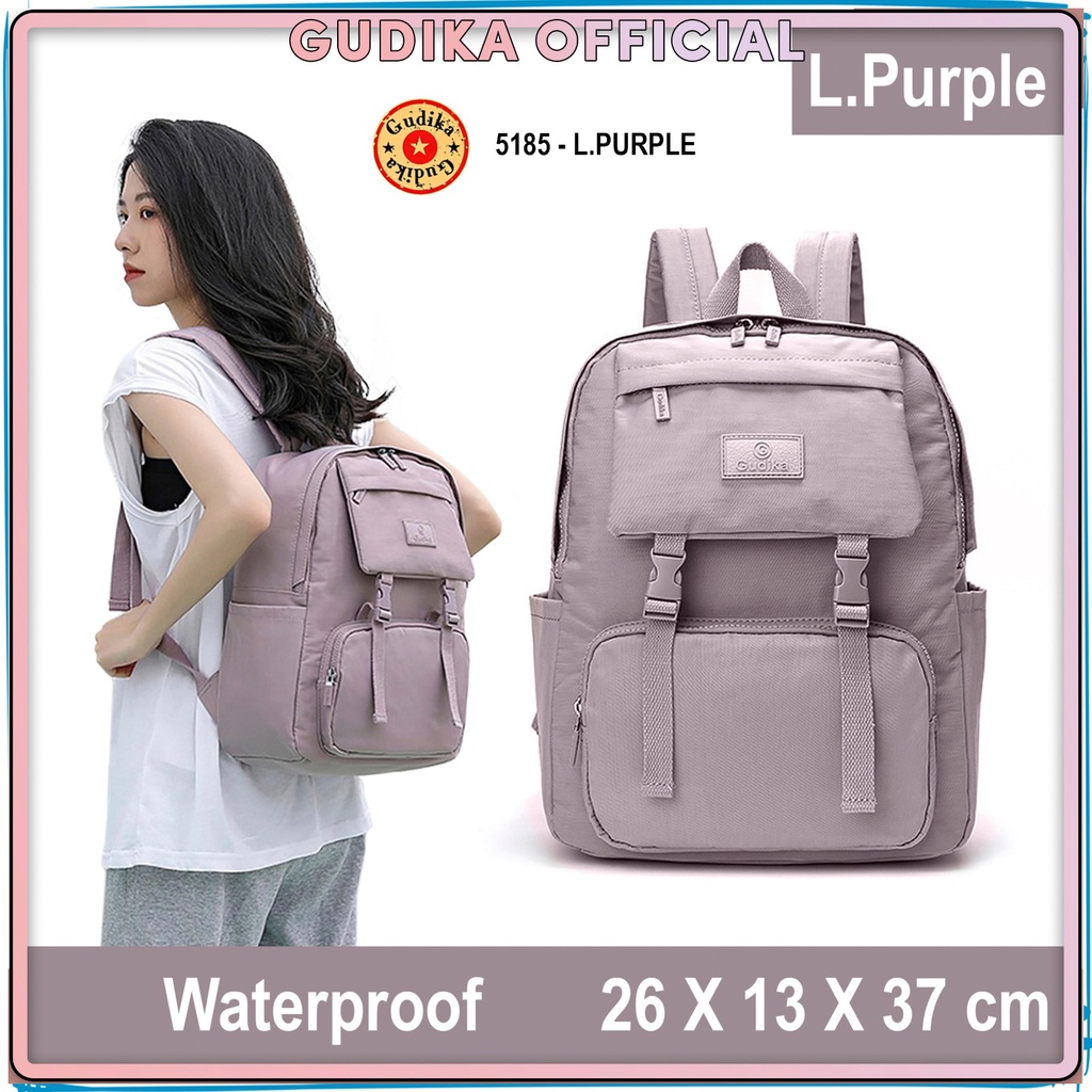 GUDIKA 5185 | Backpack Waterproof Wanita Tas Ransel Laptop Anti Air Import Original | Ransel Cewek | Ransel Perempuan | Tas Wanita