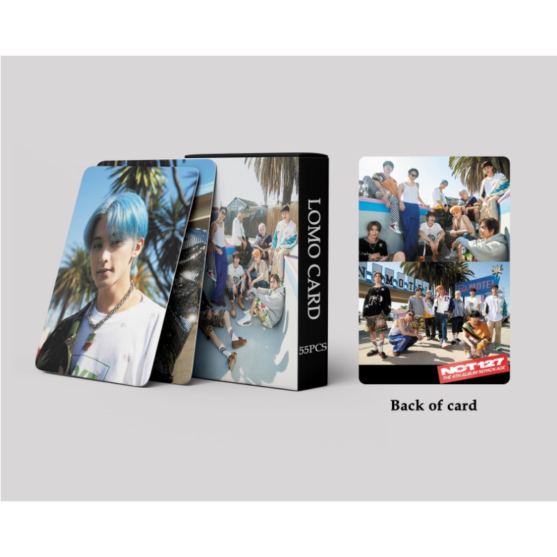 55pcs / box NCT 127 New Album AY-YO Photocards MARK YUTA WINWIN Taeil Doyoung Taeyong Jaehyun Lomo Cards Kpop Postcards