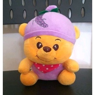 boneka pooh kostum anggur ungu disney