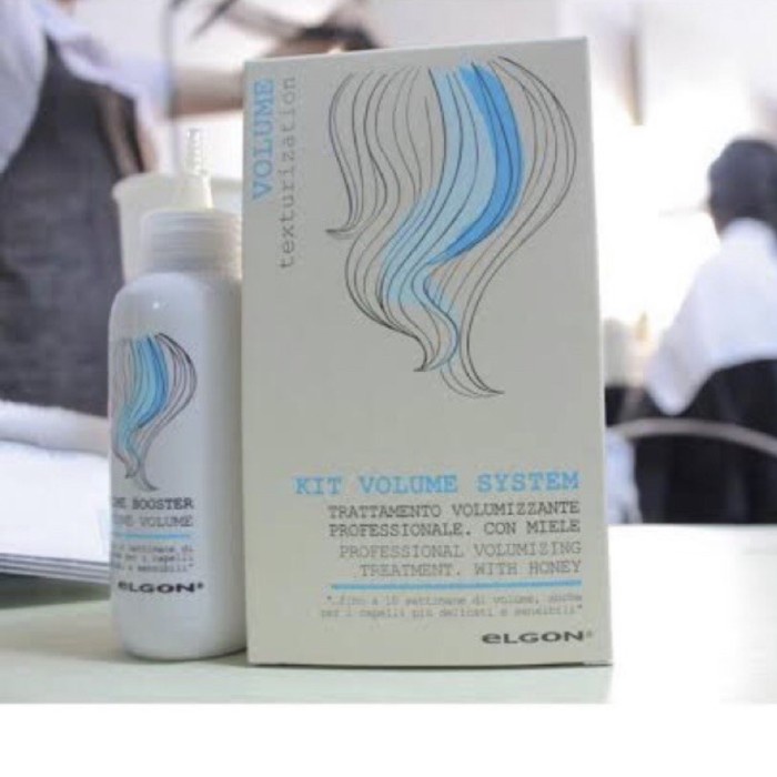 Curl Obat Keriting Rambut Elgon Set/ Kit Volume System Texturization/Wave