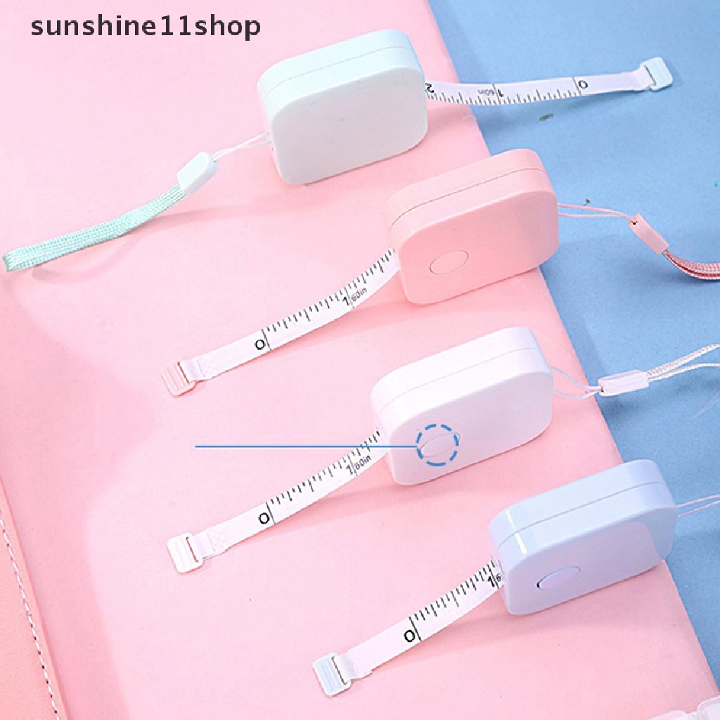 Sho Measuring Tape Portable Kulit Lembut Penggaris Skala Ganda Ditarik Penggaris Tinggi Badan Anak Alat Jahit Untuk Kantor Sekolah Rumah Perlengkapan Alat Tulis N