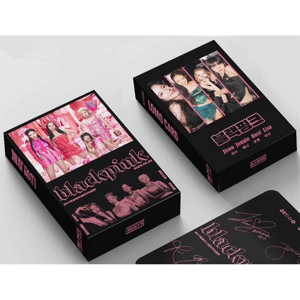 30pcs/box Album Foto BP Photocards LISA JISOO ROSE JENNIE Kartu Lomo Blackpink Kpop Postcards Blackpink