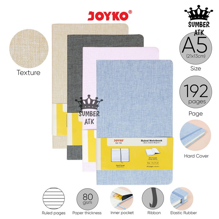 

Terlaris Notebook Buku Tulis Catatan Diary Agenda Joyko Cloth Kain Hard Cover