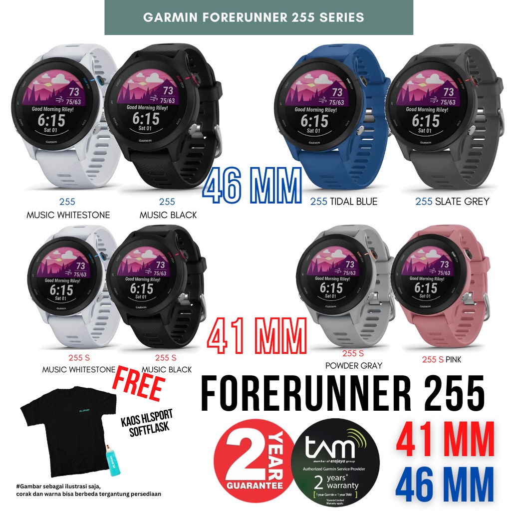 Garmin Forerunner 255 S SERIES Garansi TAM 2 Tahun Original Asli