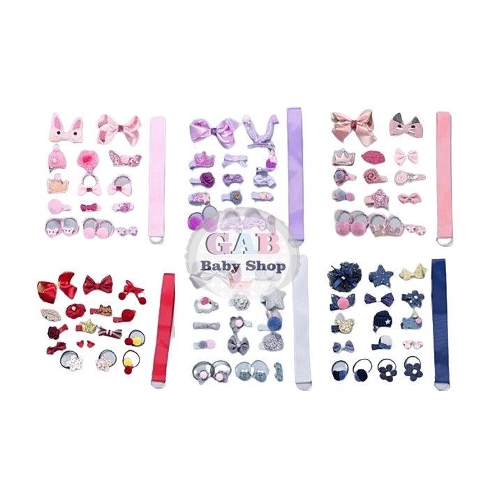 GAB - 18pcs Hair Clip/Jepitan Ikat Rambut Anak/ Aksesoris Rambut Anak  Import