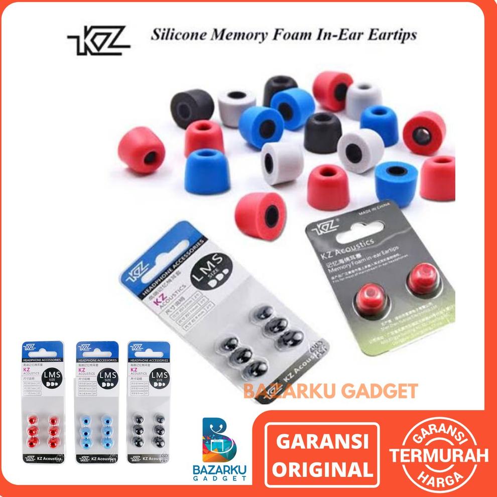 Q95 KZ knowledge zenith Noise Isolating Foam Ear Tips 3 PAIR dan 1 PAIR Eartips KZ Eartips Kz Foam P