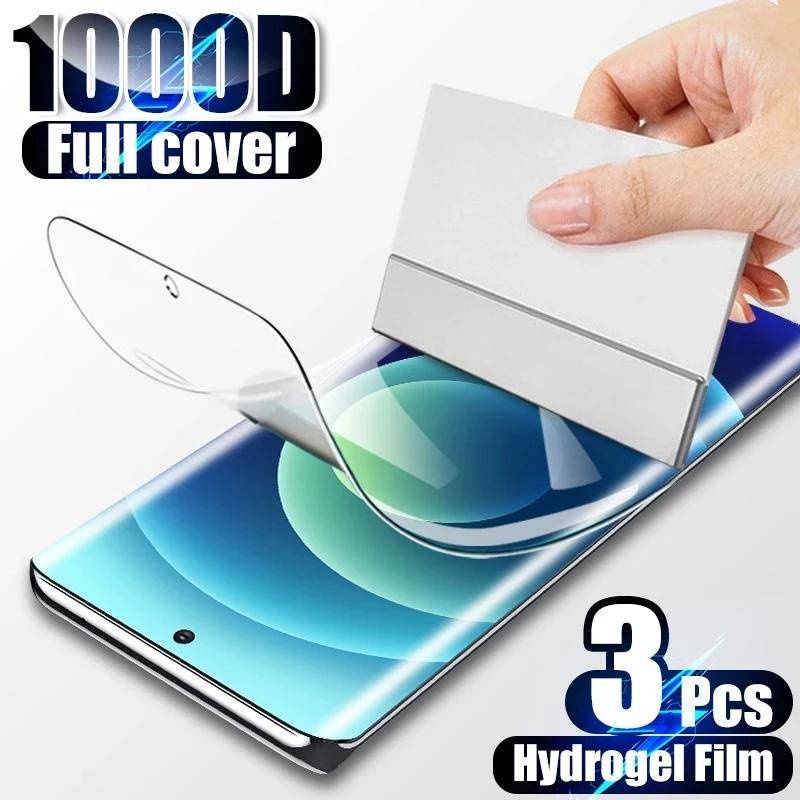 3pcs Full Cover Hydrogel film Untuk OPPO Reno 4 5 6 7 8 Pro Plus film Pelindung Layar Untuk OPPO Reno 5 6 8 Lite 4Z 7Z 8Z film