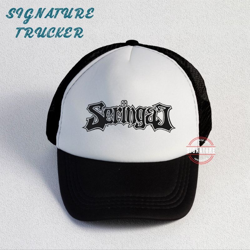 SERINGAI TRUCKER HAT BEST SELLER TOPI PRIA TOPI TRUCKER TOPI BAND TOPI JALA SERINGAI