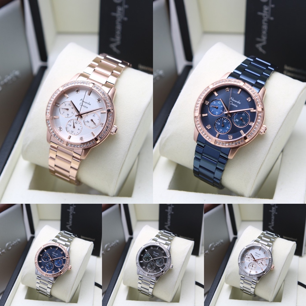 ORIGINAL Jam Tangan Wanita Alexandre Christie AC 2644/AC2644/AC 2A30/AC2A30/AC 2A33/AC2A33/AC 2A36/AC2A36/AC 2A45/AC2A45/AC 2A51/AC2A51/AC 2A52/AC2A52/AC 2A53/AC2A53/AC 2A66/AC2A66/AC 2A49/AC2A49/AC 2B09/AC2B09 Garansi Resmi 1 Tahun, Stainless