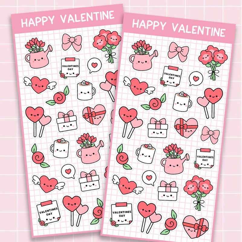 

Sticker Valentine lucu murah Happy Valentine