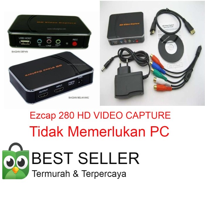 Best Seller Ezcap 280 Hd Video Capture - Hdmi Recorder With Mic Input - Non Pc