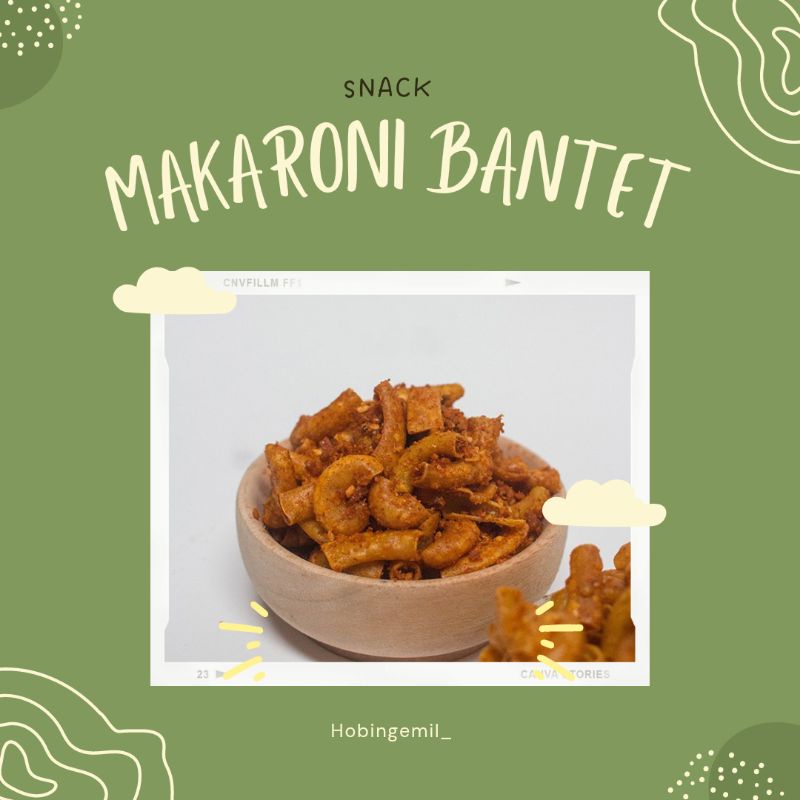 

Snack - Makaroni Bantet Pedas Daun Jeruk 250gr - Cemilan Pedas