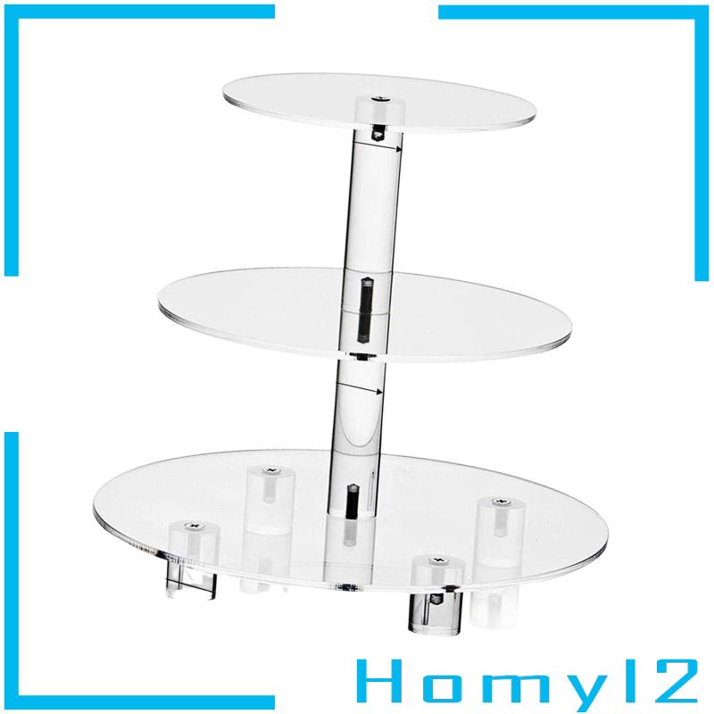 [HOMYL2] Cake Stand Besar Display Stand Akrilik 3tingkat Cupcake Stand Untuk Hajatan