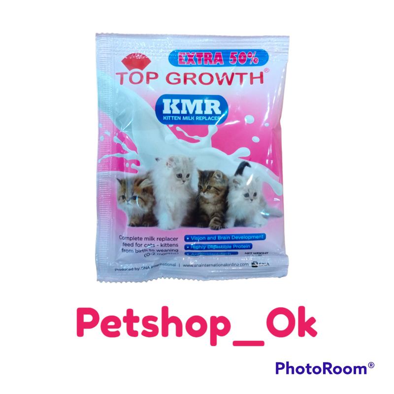 Top Growth 20gr Saset / Susu Kucing