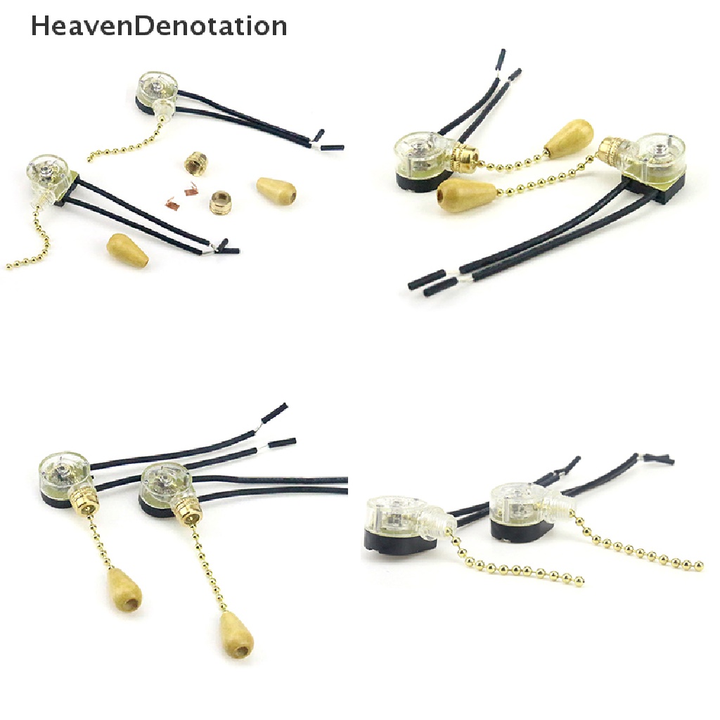 [HeavenDenotation] Kipas Angin Plafon Universal Lampu Dinding Pengganti Pull Chain Cord Switch Control HDV