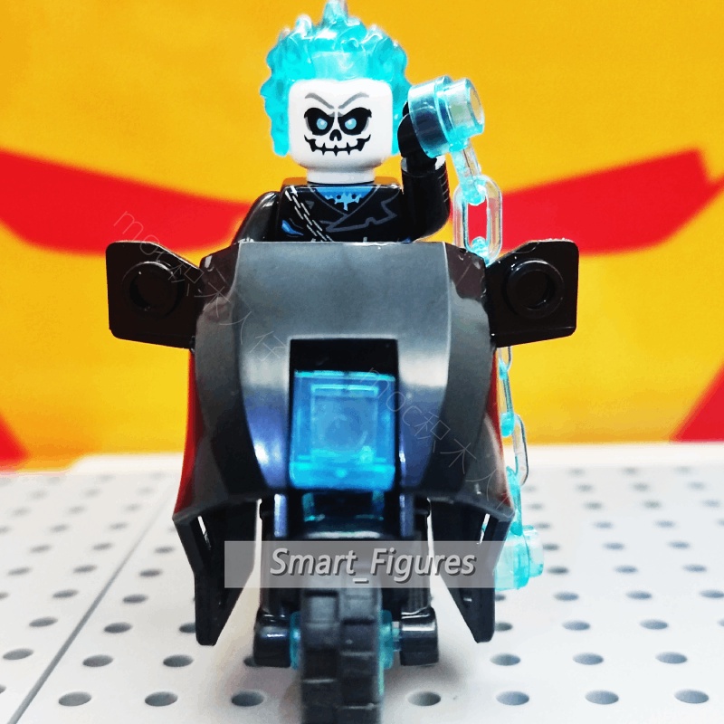 Ghost Rider Red Hood Minifigures Ghost Panther Marvel Blok Bangunan Angka Mini Hadiah Ulang Tahun Rakitan Mainan