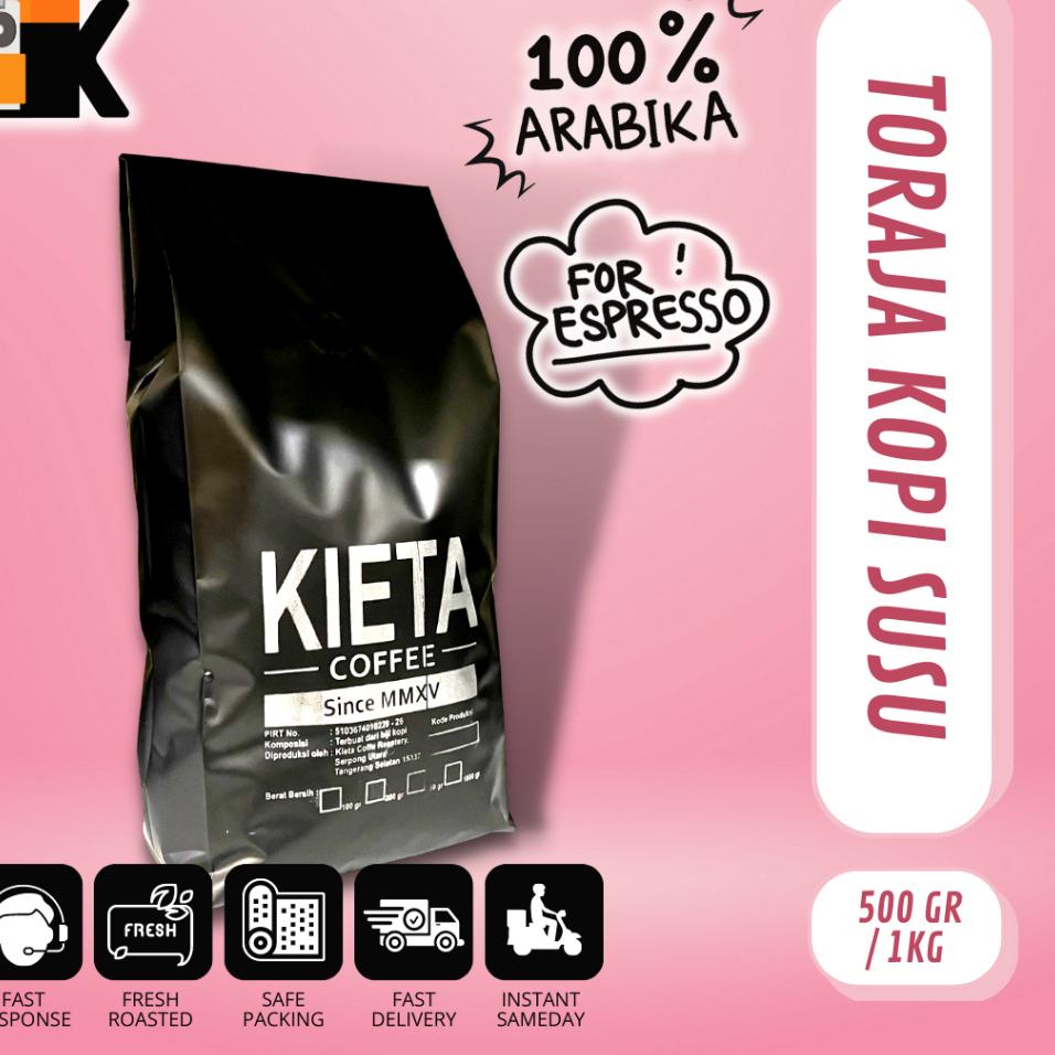 

☪ Biji Kopi Arabika Toraja Sapan untuk Kopi Susu / Espresso Blend 1kg ♠