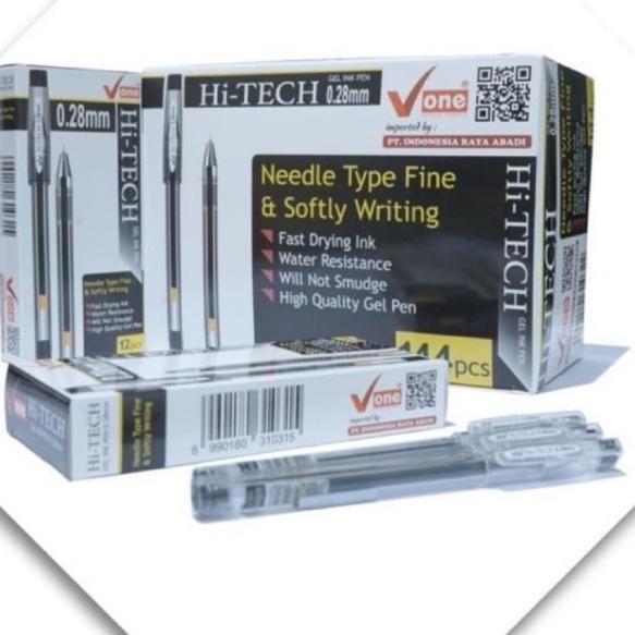 

(ISI 12)PULPEN V ONE HI TECH 0.28 BOLPOIN HITECH