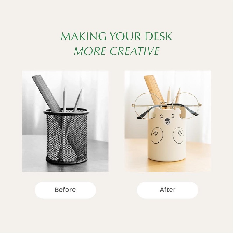 

Terlaris ✨ -[GRASSY] GOUM Tempat Pensil Kosmetik Pen Holder Multifungsi Beruang Stationery Desk Organizer Serbaguna - Bear Pencil Storage Multifunction Stationary Cosmetic Holder- 2.2.23