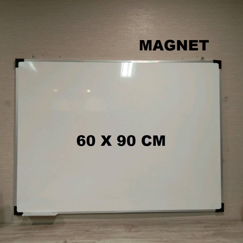 Whiteboard gantung magnet 60 x 90