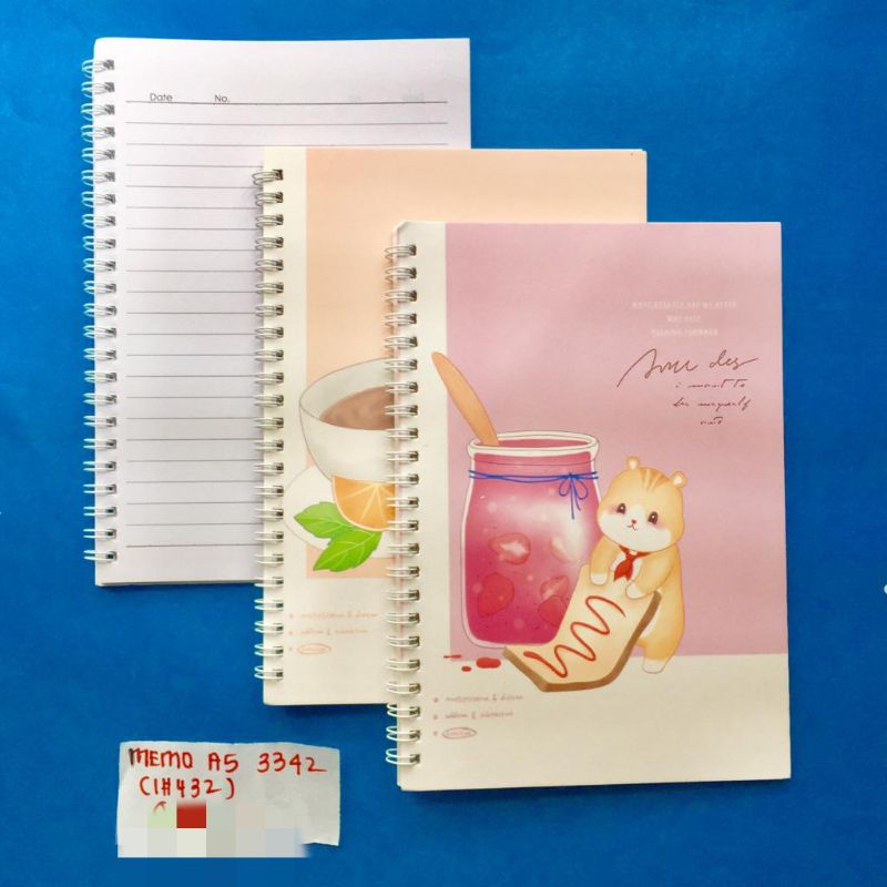 

Notebook Spiral 3342 A5/ Memo Simple 60 lembar