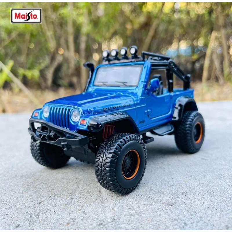 Maisto 4×4 Rebels Diecast Mobil Jeep Wrangler Rubicon Volkswagen Chevrolet  Ford F150 Chevy Silverado Ford F350 Dodge  Miniatur Jeep Offroad Mainan jip Bigfoot Pickup