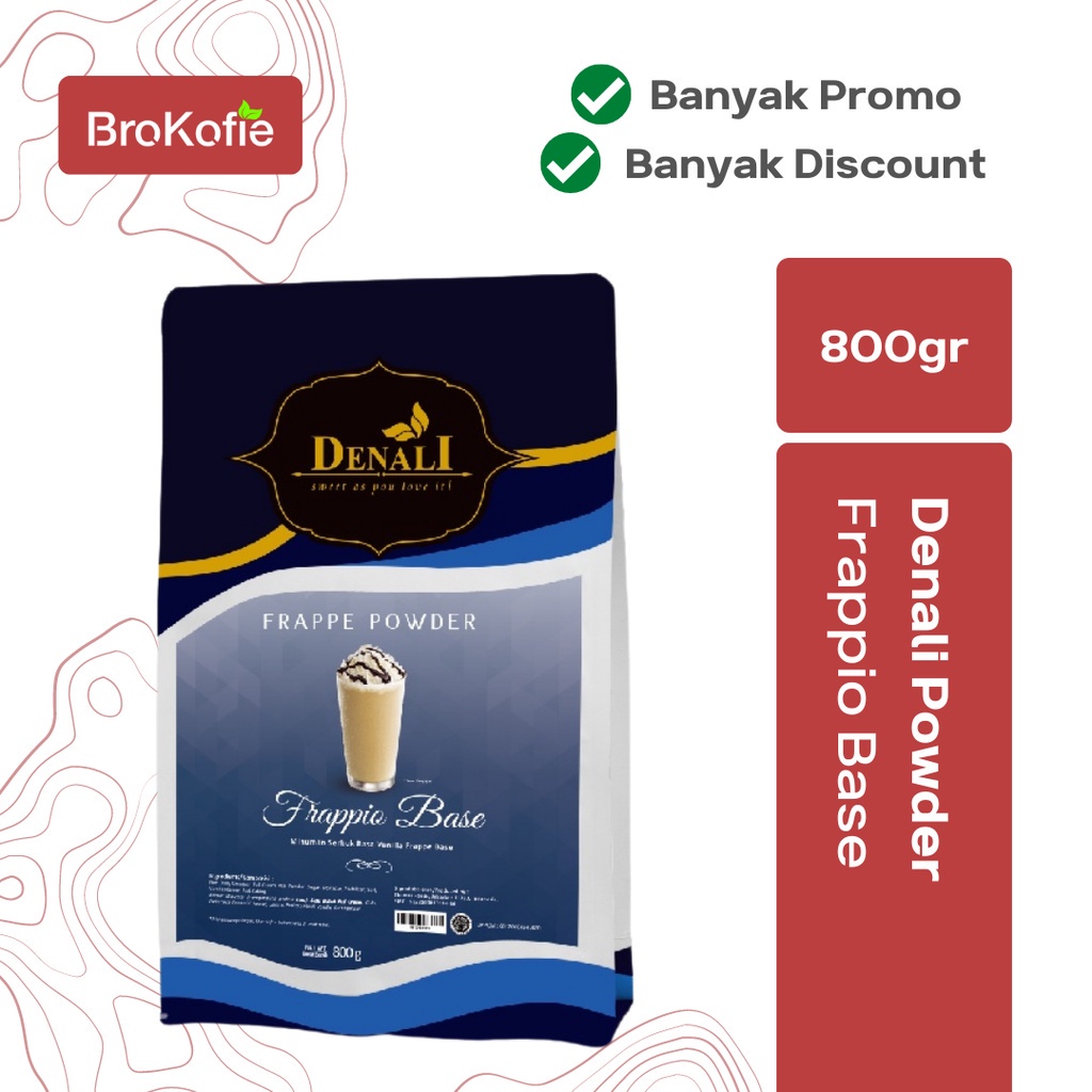 

Denali Powder Frappio Base 800g Promo Bubuk Minuman Premium Termurah