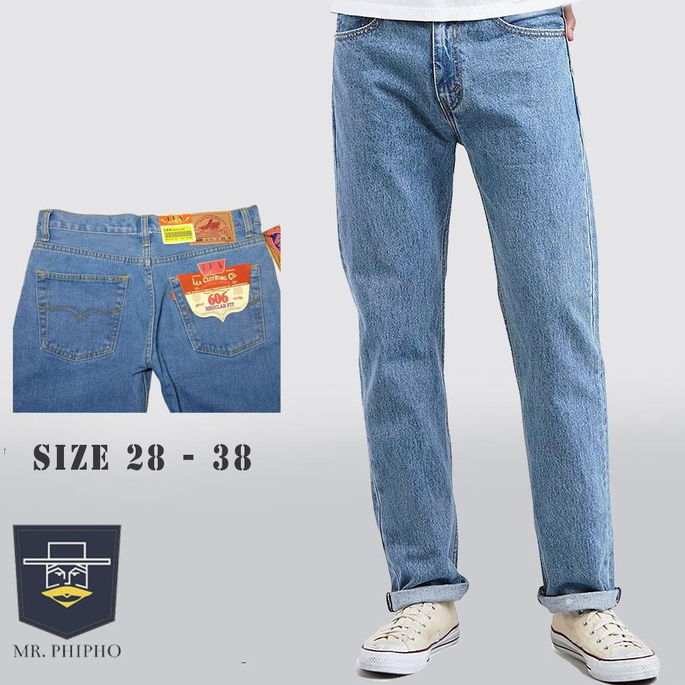 Menarik Celana Jeans Lea 606 Reguler fit Jins Pria Kekinian Clana Jens Murah Jean Orinal Best Seller