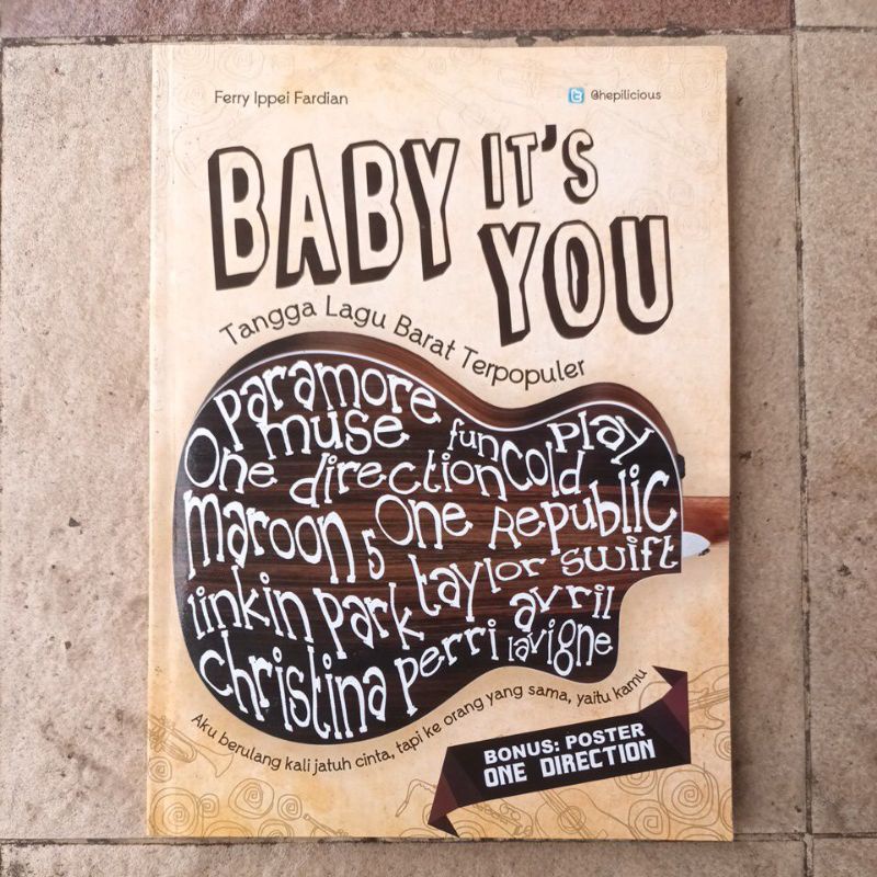 OBRAL MURAH BUKU ORIGINAL / BUKU LAGU / BABY IT'S YOU / BUKU TANGGA LAGU BARAT TERPOPULER