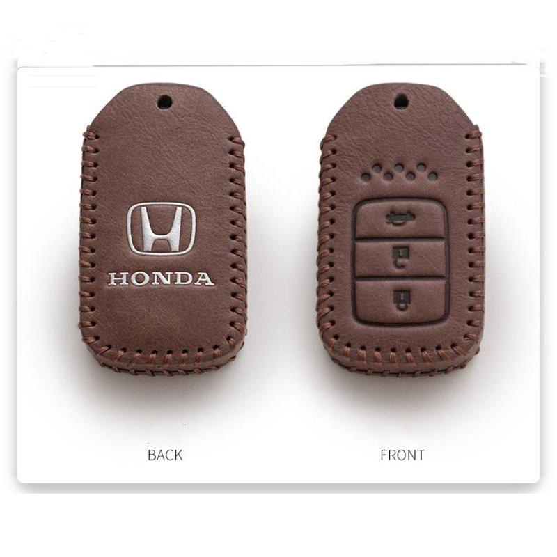 Cover Case Kunci Mobil Honda CITY HRV BRV JAZZ CRV ACCORD CIVIC Leather Car Styling Key Bag Holder Casing Remote