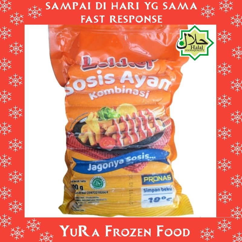 

PRONAS LEKKER Sosis Ayam Kombinasi 500 gr Jagonya Sosis