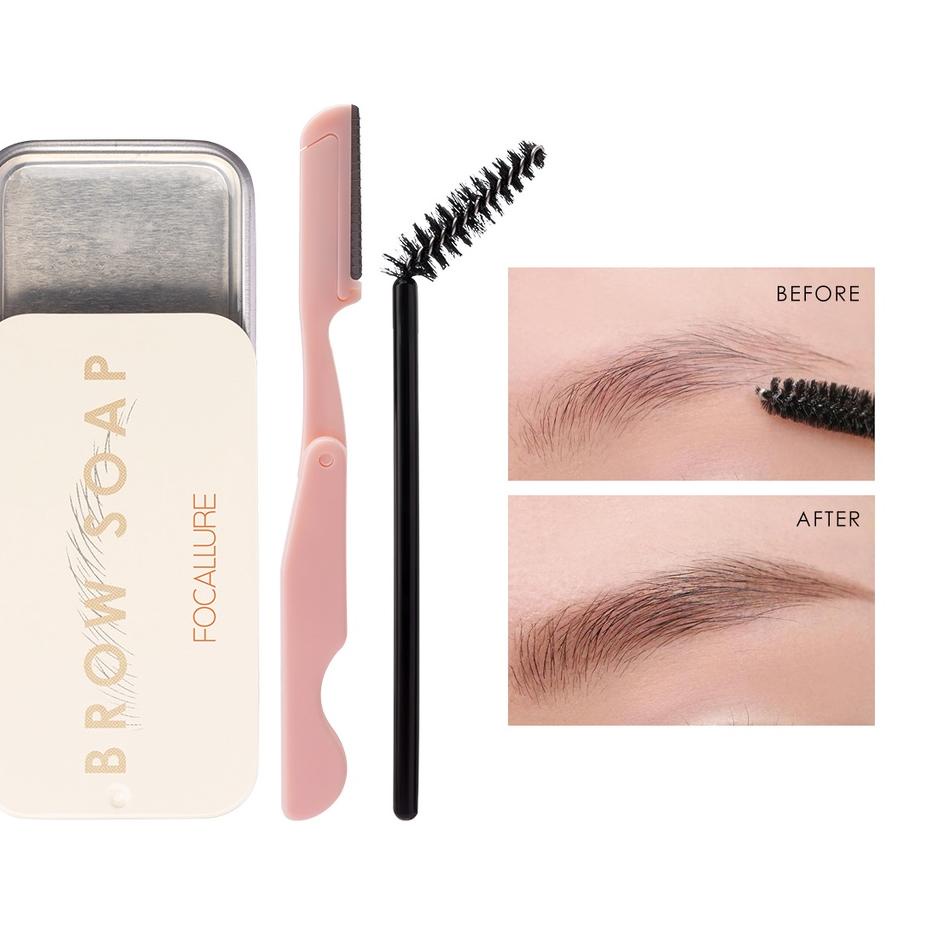 ❀ Focallure 3D Eyebrow Gel tahan air EyeBrow Soap ✫