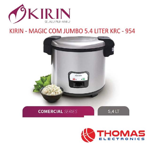 KIRIN MAGIC COM JUMBO 5.4 LITER KRC 954 KRC954 Garansi Resmi