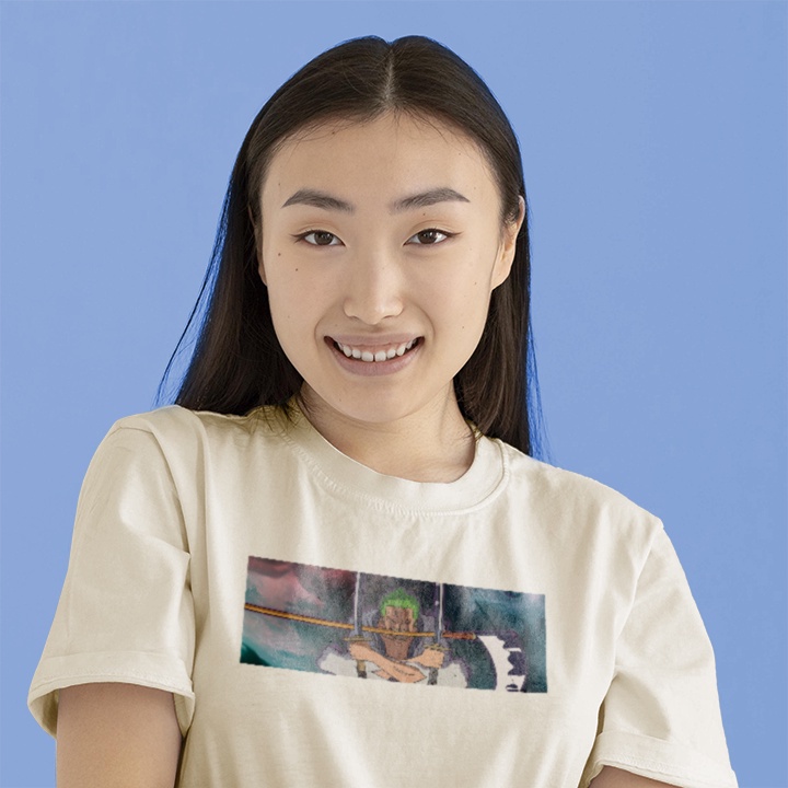 Anime One Piece Sticker Sablon Kaos Setrika Zoro Luffy